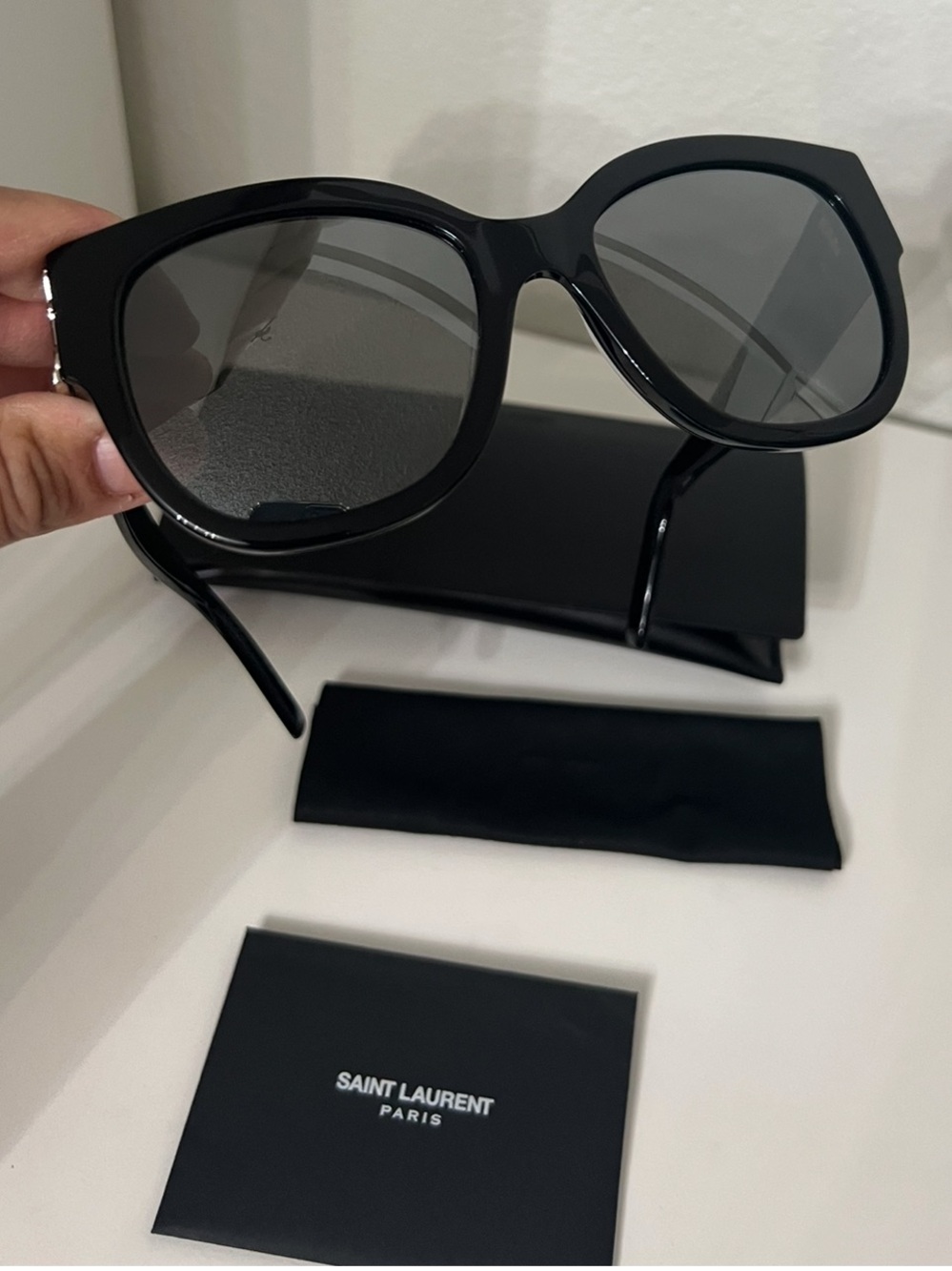 Saint Laurent Authentic Black Oversized Sunglasses